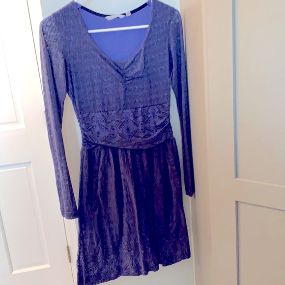 Athleta purple/blue “Packerita” long sleeved dress - Picture 7 of 10